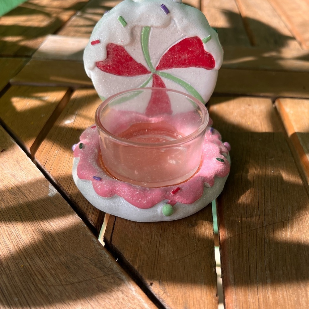 YANKEE CANDLE Peppermint Christmas Candle Holder